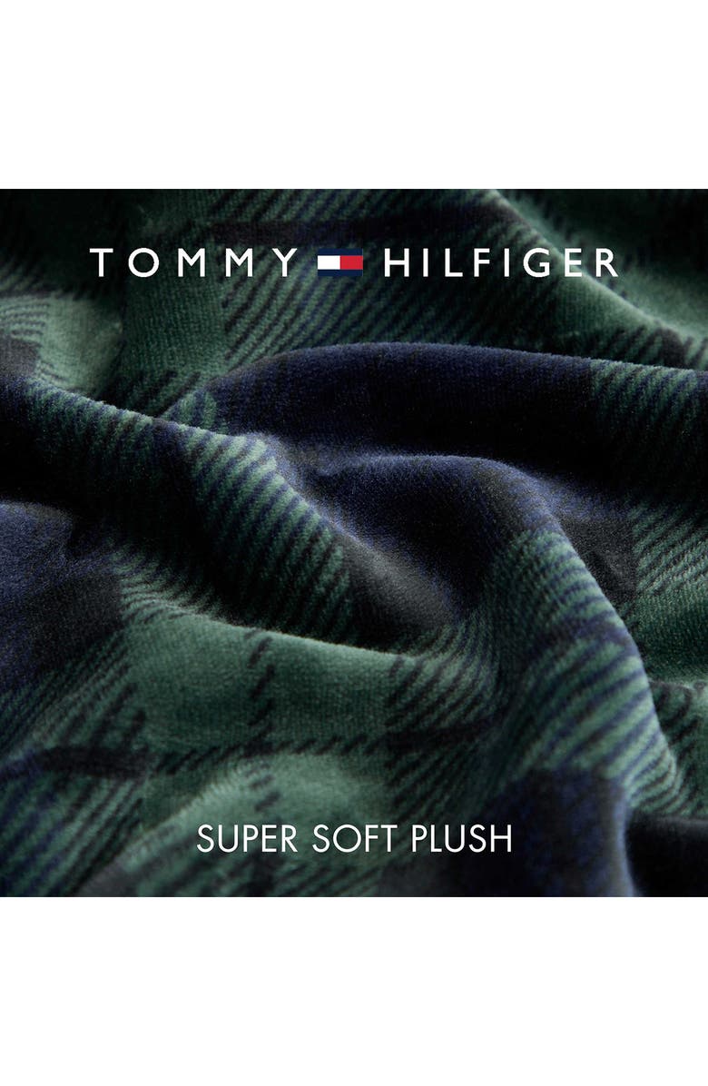 Tommy Hilfiger Edinburgh Tartan Reversible Throw, Alternate, color, Navy Blue
