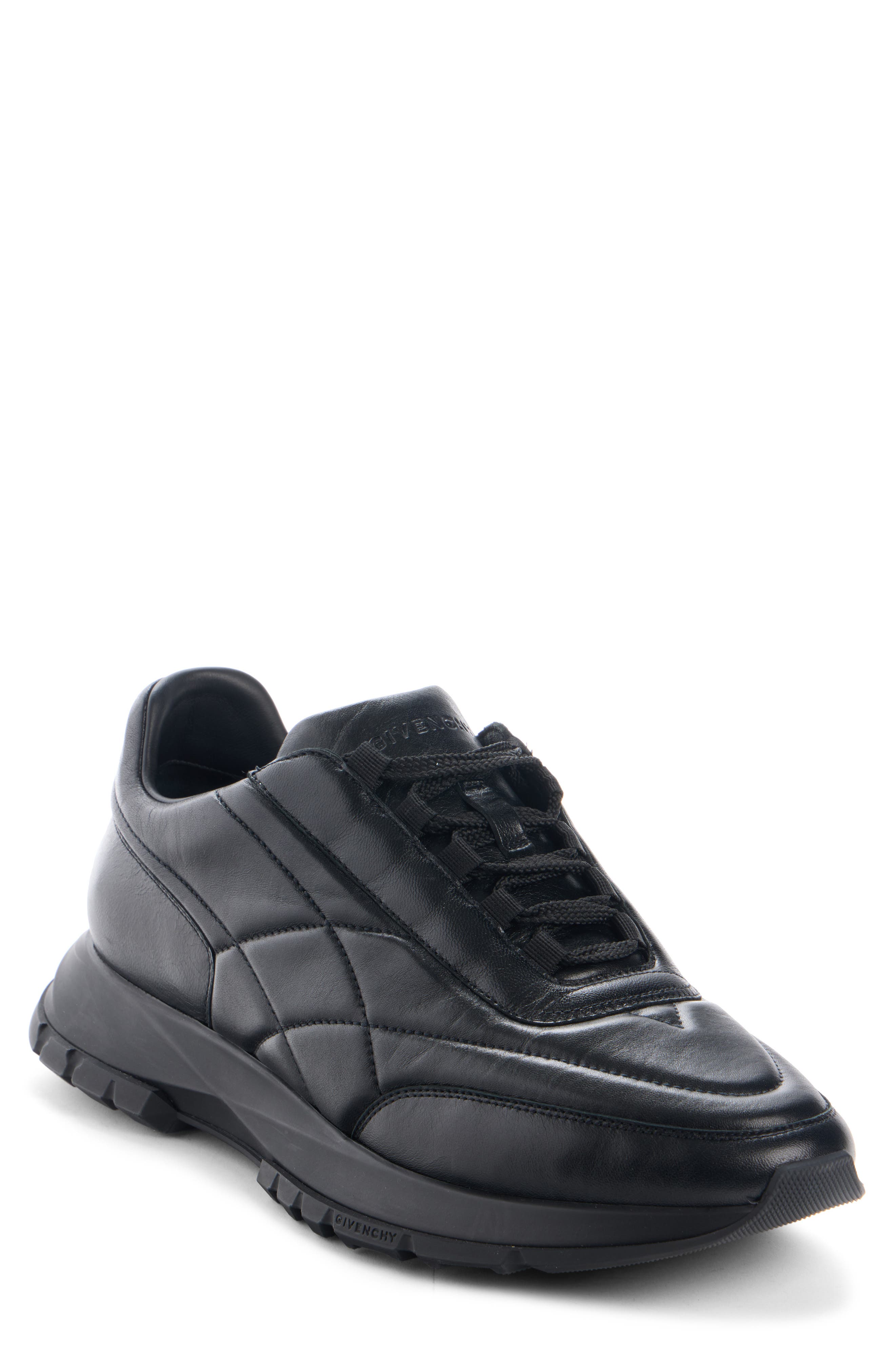 Givenchy Quilted Leather Trainer Sneaker, Main, color, Black