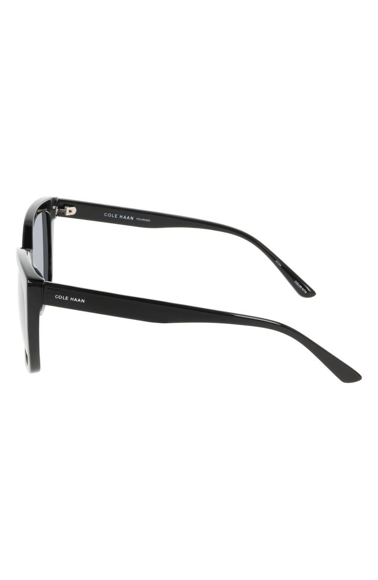 Cole Haan 55mm Cat Eye Sunglasses, Alternate, color, Black