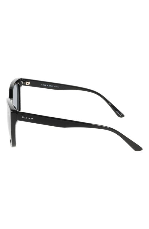 Cole Haan 55mm Cat Eye Sunglasses In Black
