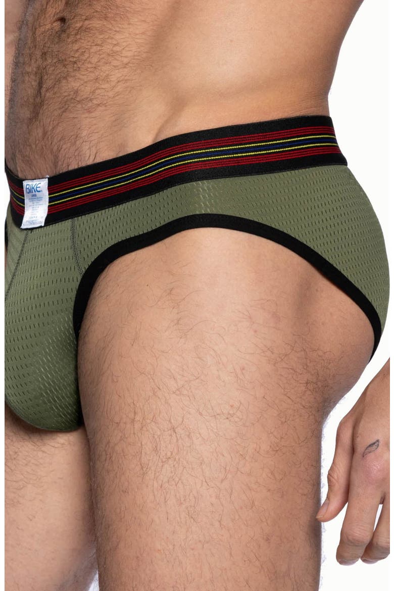 Mesh Briefs, Alternate, color, OLIVE