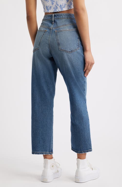 Bp. '90s High Waist Ankle Straight Leg Jeans In Valentino Wash
