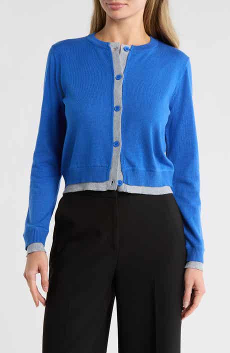 AREA STARS Contrast Trim Cardigan