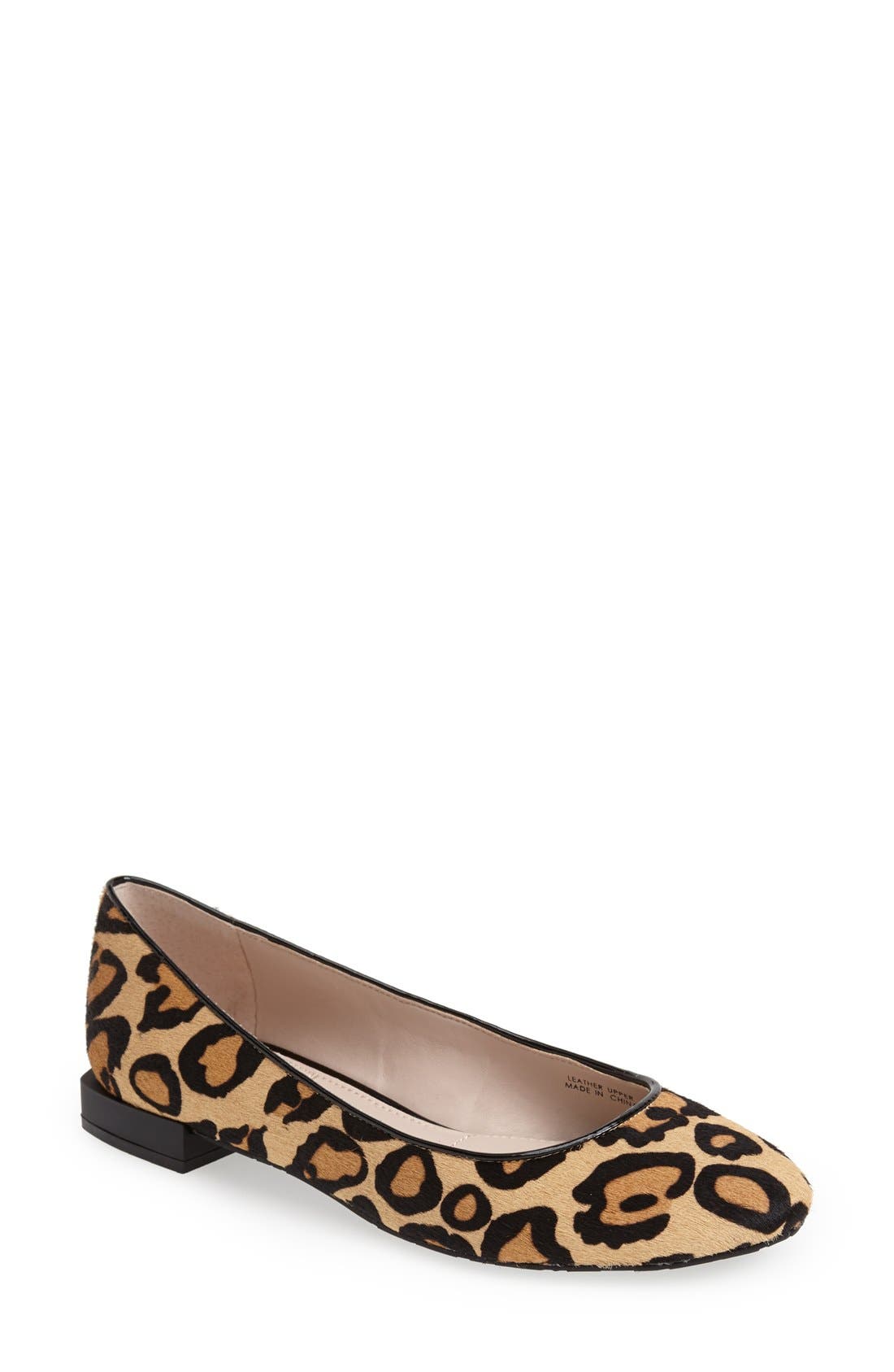 'Ranma' Flat, Alternate, color, LEOPARD HAIRCALF