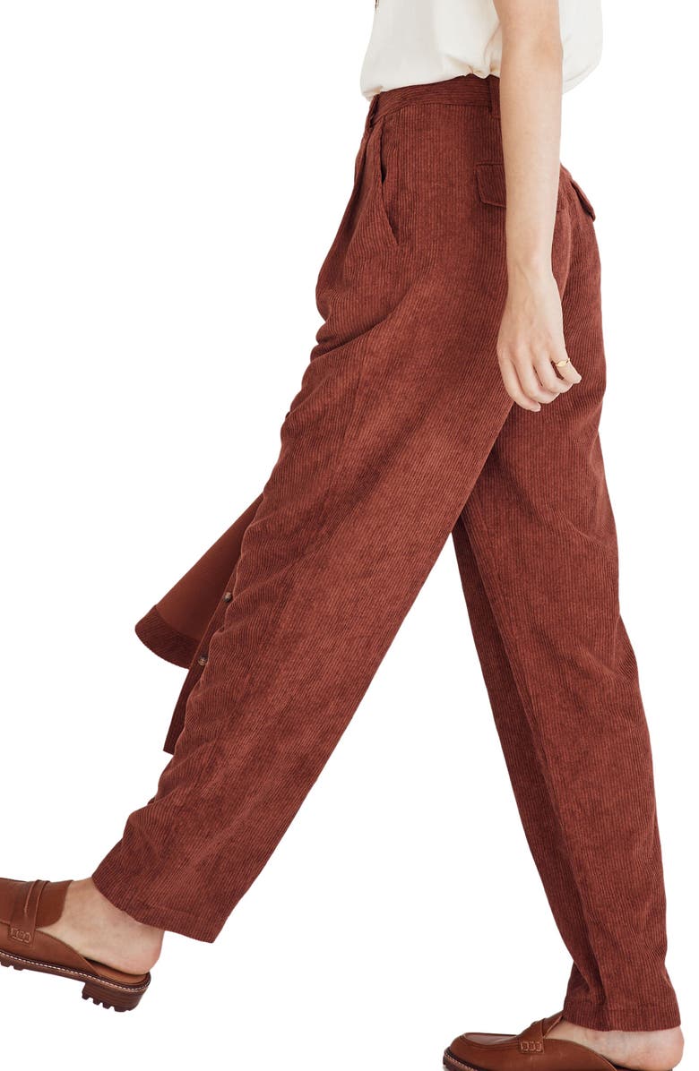 Madewell High Waist Tapered Corduroy Pants, Alternate, color, 