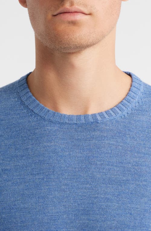 Johnnie-o Ronald Merino Wool Sweater In Blue