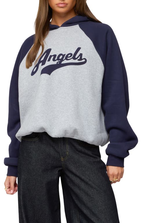 Edikted Angels Oversize Raglan Hoodie In Multi