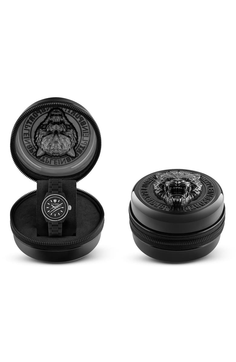 PLEIN SPORT The Scratch Silicone Strap Watch, 38mm, Alternate, color, 