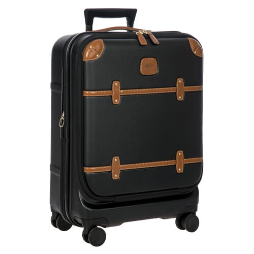 Bric's Bellagio 3.0 21" Carry-on Expandable Spinner W/pocket In Black