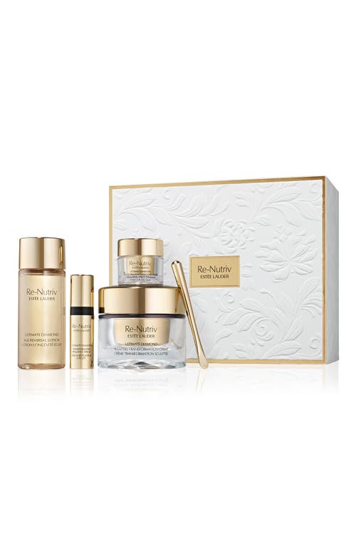 Estée Lauder Re-nutriv Diamond Core Moisturizer Set $685 Value In Transparent