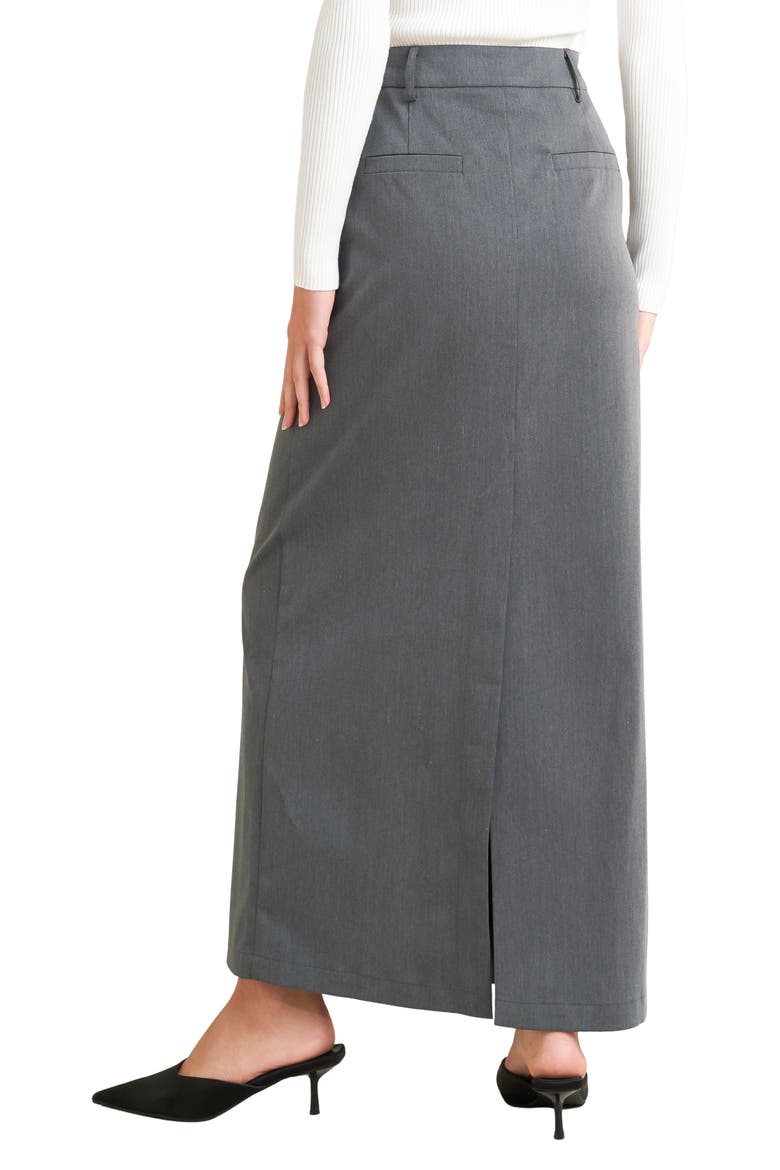 Ankle Maxi Skirt, Alternate, color, CHARCOAL
