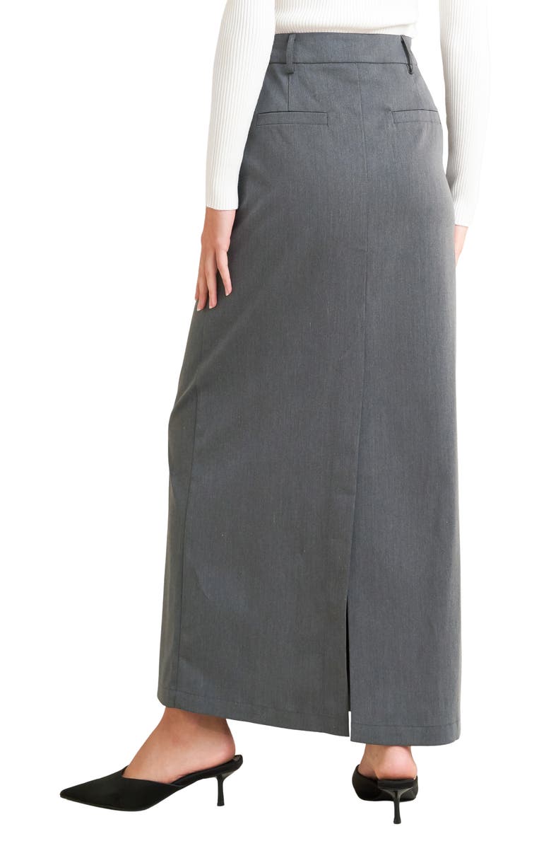 FREEMARKET Ankle Maxi Skirt, Alternate, color, Charcoal