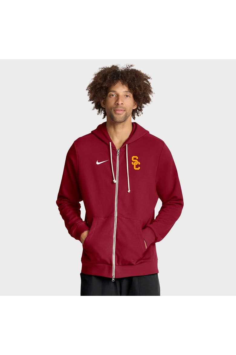 Men's Nike Cardinal USC Trojans 2025 Sideline Standard Issue Dri-FIT Full-Zip Hoodie, Main, color, Cardinal