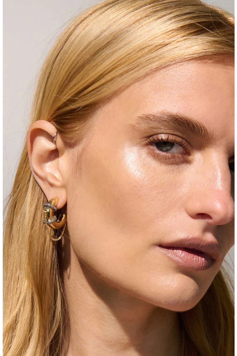 Molly Hoop Earrings, Alternate, color, GOLD/ HEM/ CRYSTAL