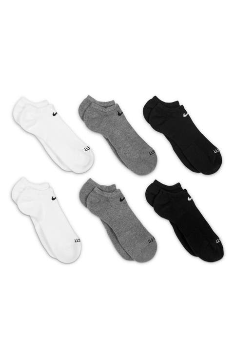 Kids' Assorted 6-Pack Dri-FIT Everyday No-Show Socks (Big Kid)