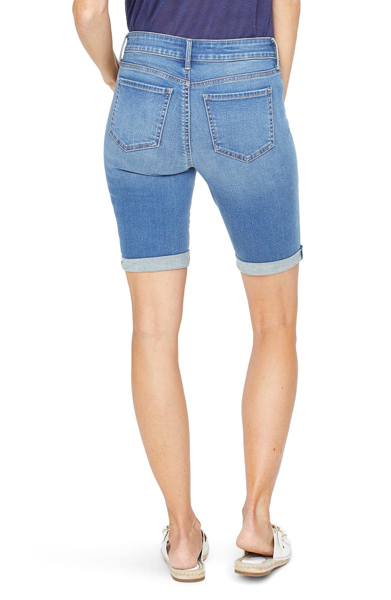 NYDJ Briella Rolled Denim Bermuda Shorts, Alternate, color, 