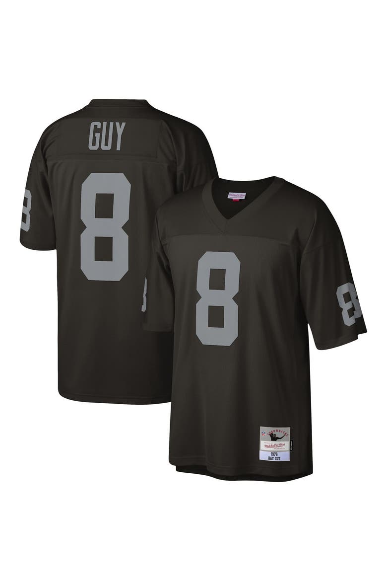 Men's Mitchell & Ness Ray Guy Black Las Vegas Raiders Legacy Replica Jersey, Alternate, color, Black