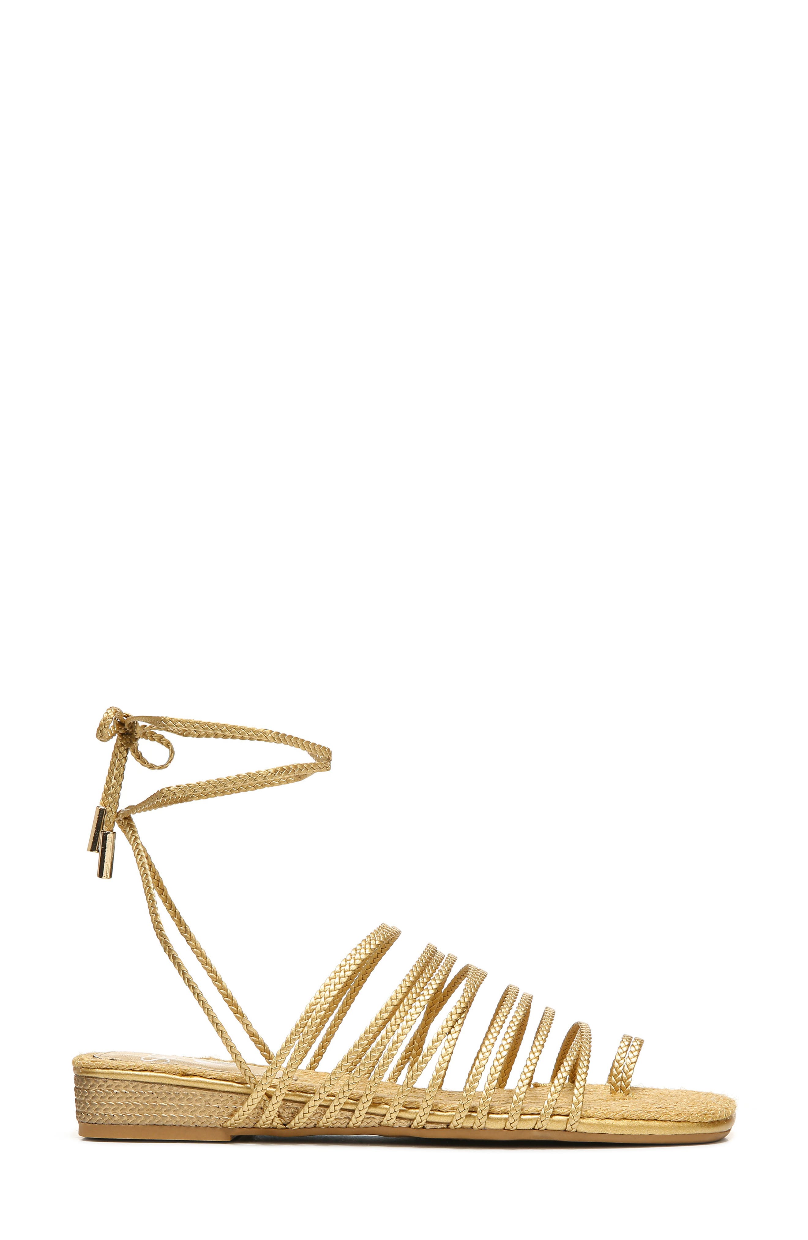 Iona Strappy Lace-Up Sandal, Alternate, color, GOLD