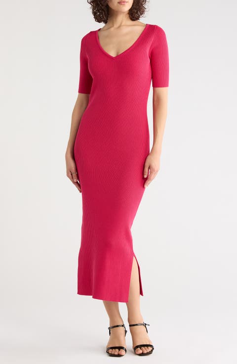 Ribbed Midi Dress