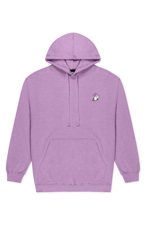 Dalix Womens Heartly Ghost Midweight Hooded Sweatshirt In Purple