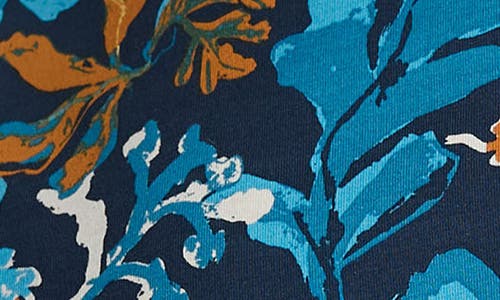 Seasalt Cornwall Landing Turtleneck Stretch Organic Cotton Top In Blue