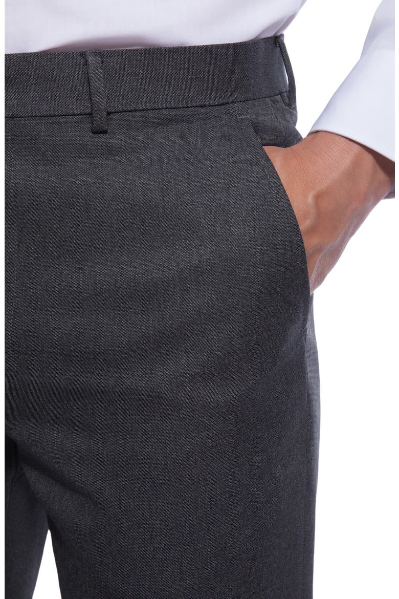 Modern Fit Sharkskin Pants, Alternate, color, CHARCOAL