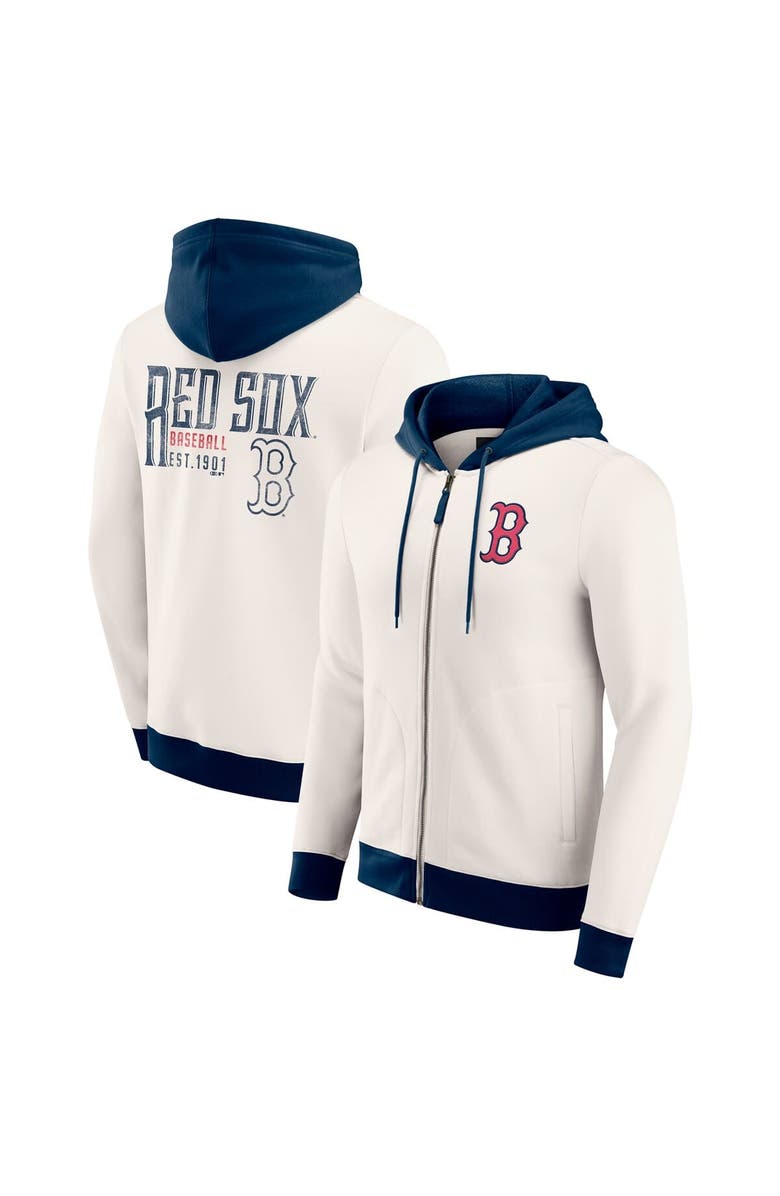 Darius Rucker Collection by Fanatics Men's Darius Rucker Collection by Fanatics Cream Boston Red Sox Polar Fleece Full-Zip Hoodie, Main, color, Cream