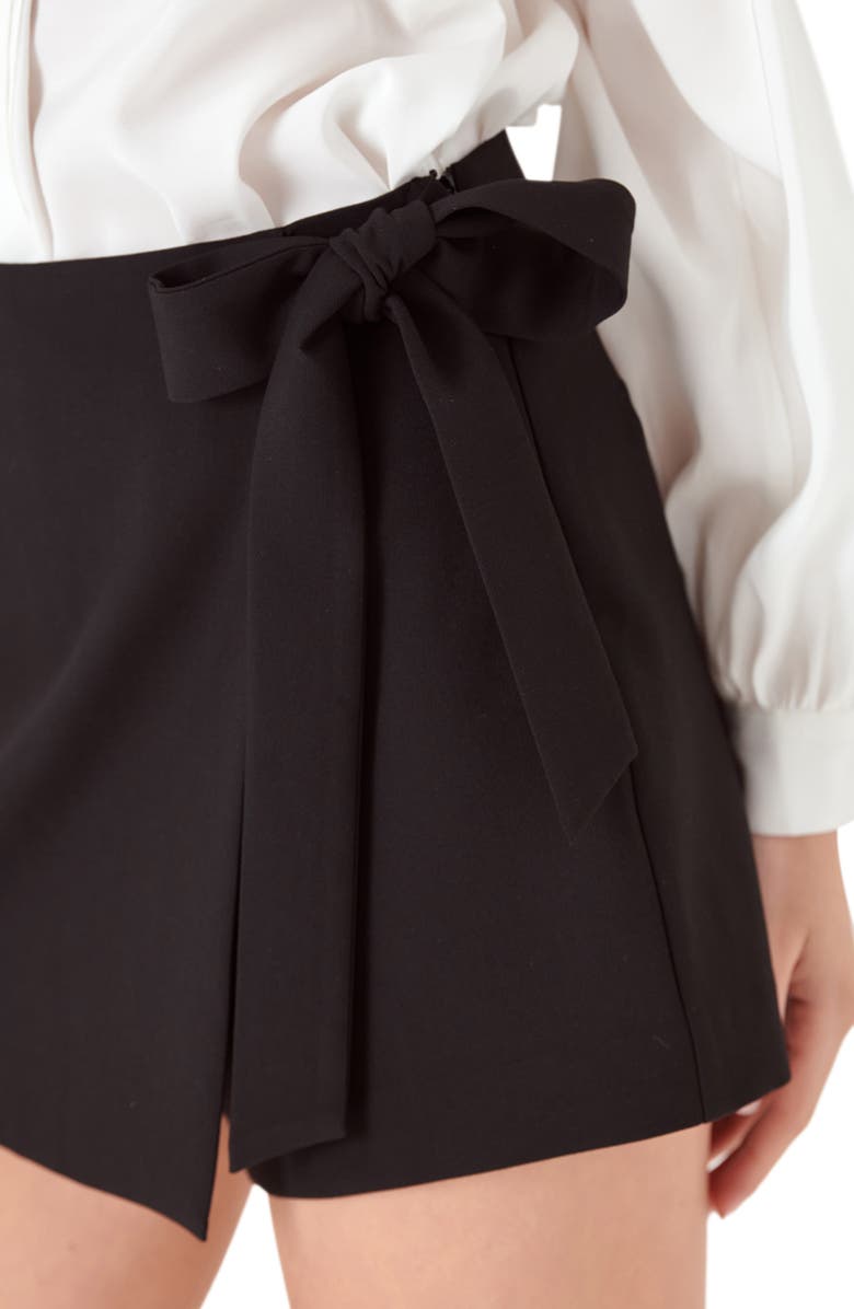 English Factory Tie Wrap Miniskort, Alternate, color,