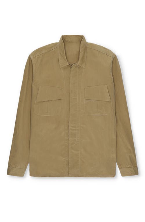 Fortela Mark Cotton Cerato Overshirt In Green