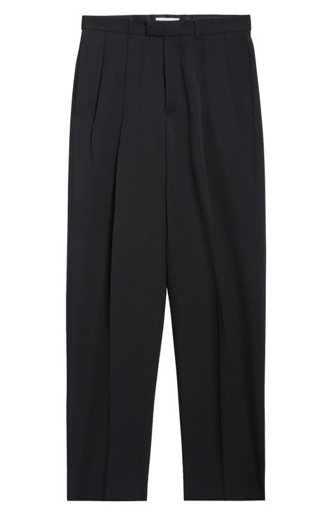 Pleated Cotton Pants