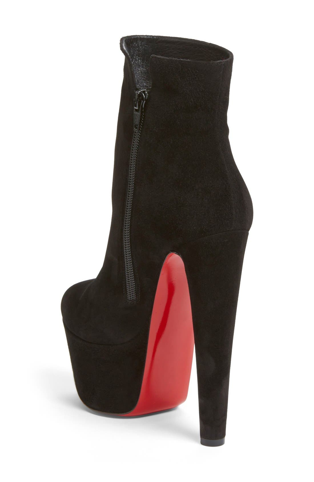 'Fierce' Platform Boot, Alternate, color, BLACK SUEDE