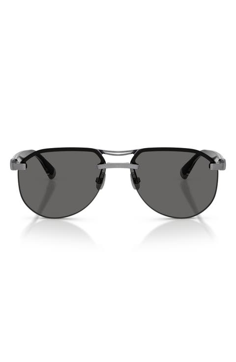 Carlito B 57mm Pilot Sunglasses