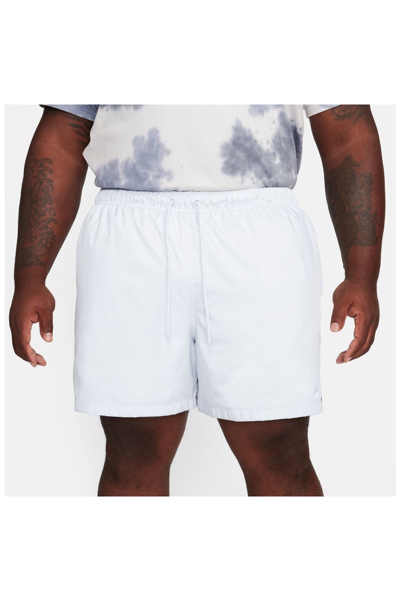 Club Woven Flow Shorts, Alternate, color, 043 PURE PLATINUM/WHITE