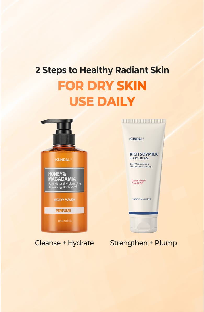 KUNDAL Honey & Macadamia Pure Body Wash - Baby Powder, Alternate, color, Orange