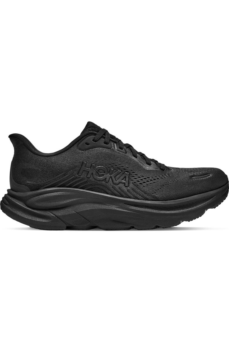 HOKA Clifton 11 Running Shoe, Alternate, color, Black / Black