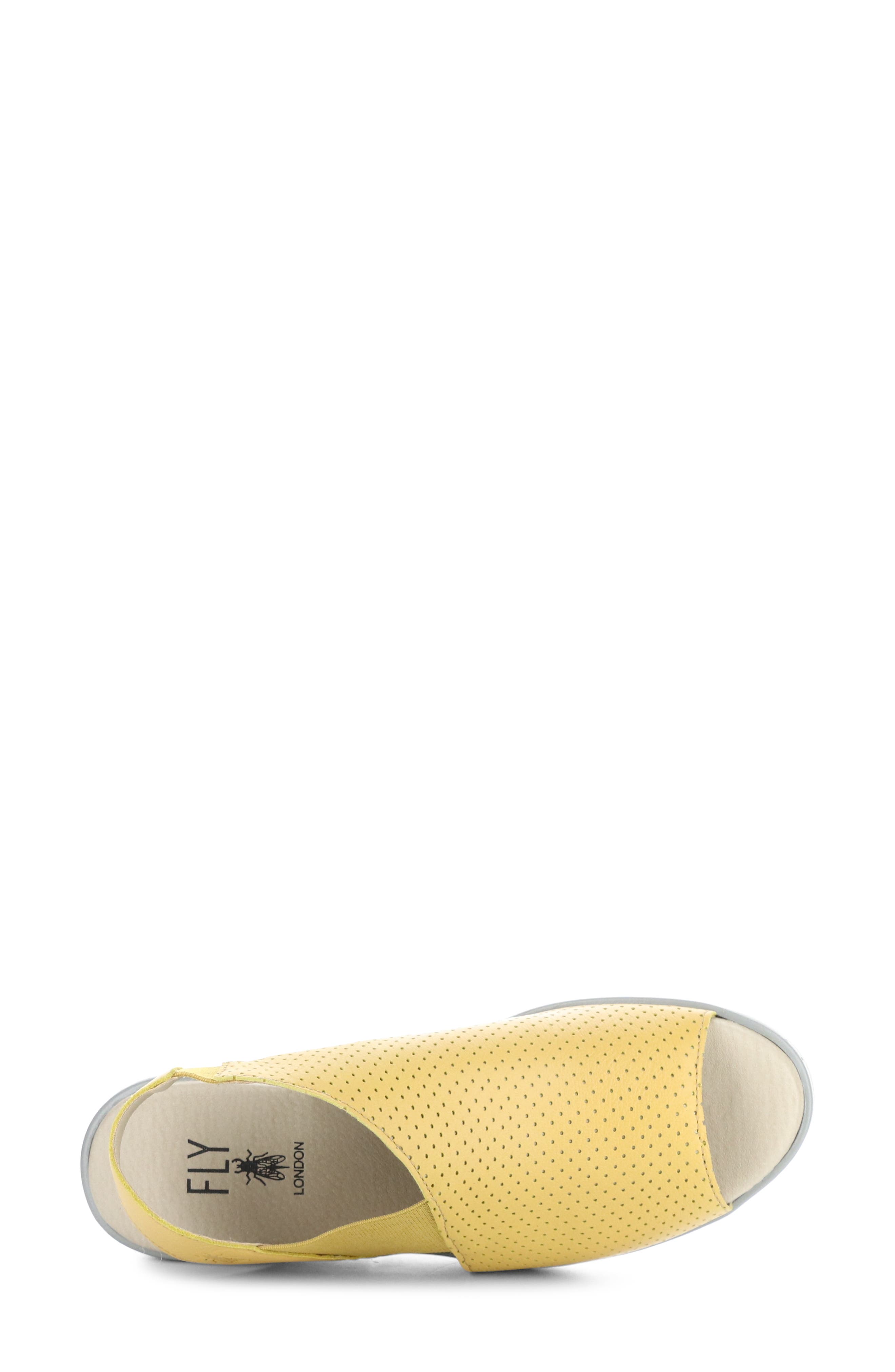 Fly London Nisi Platform Wedge Sandal, Alternate, color, 001 Bumblebee Mousse