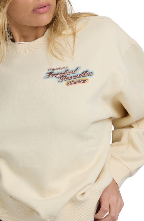 Billabong Raise Blaze Kendal Crewneck Sweatshirt In Neutral