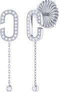 LuvMyJewelry Celia 'C' Diamond Drop Earrings