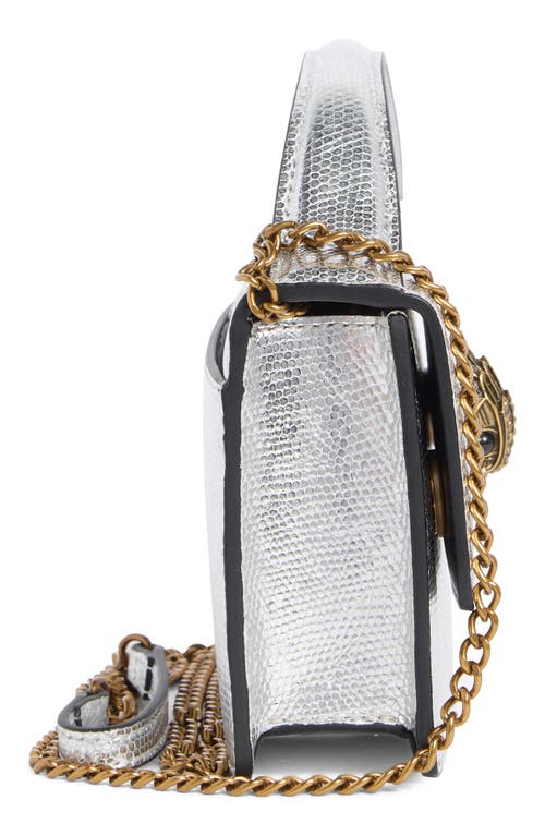 Kurt Geiger London Bond Top Handle Crossbody Bag In Silver