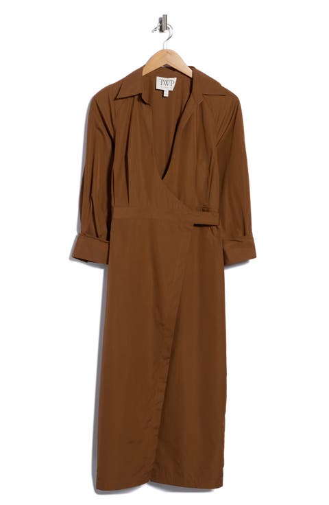 The Walkaway Wrap Midi Dress