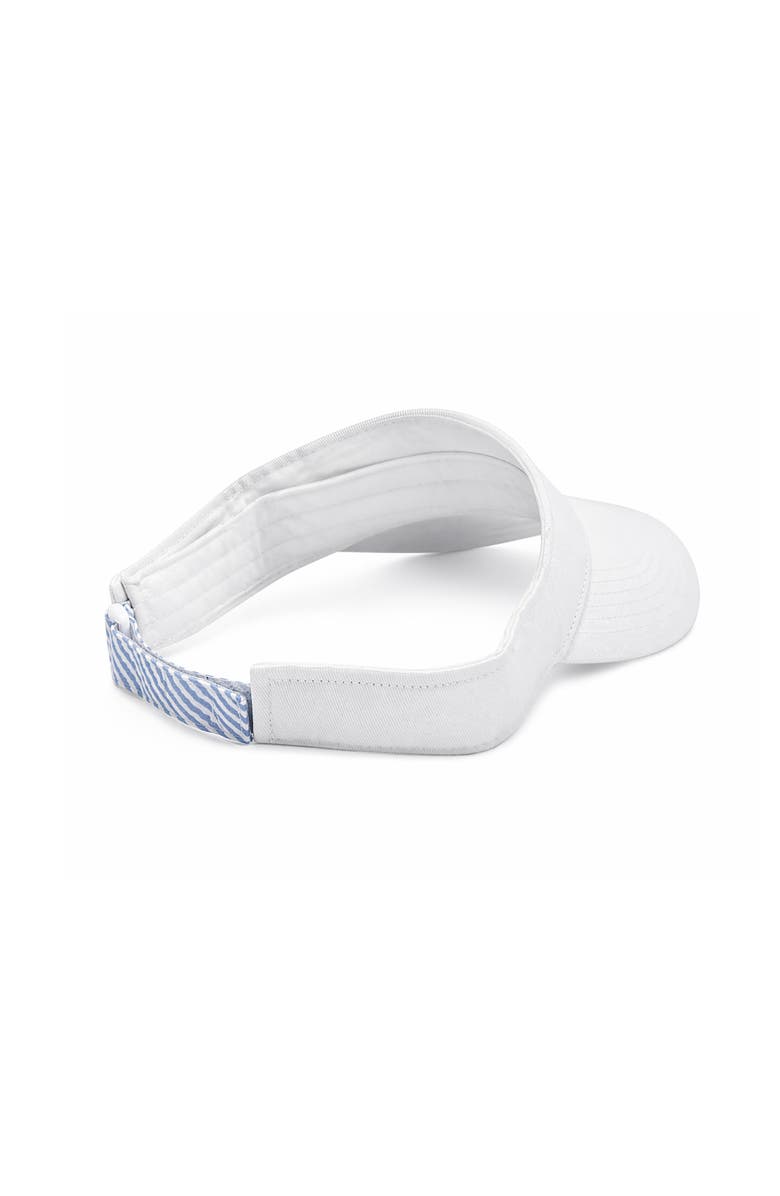Bits & Bows Pickleballer Visor, Alternate, color, White