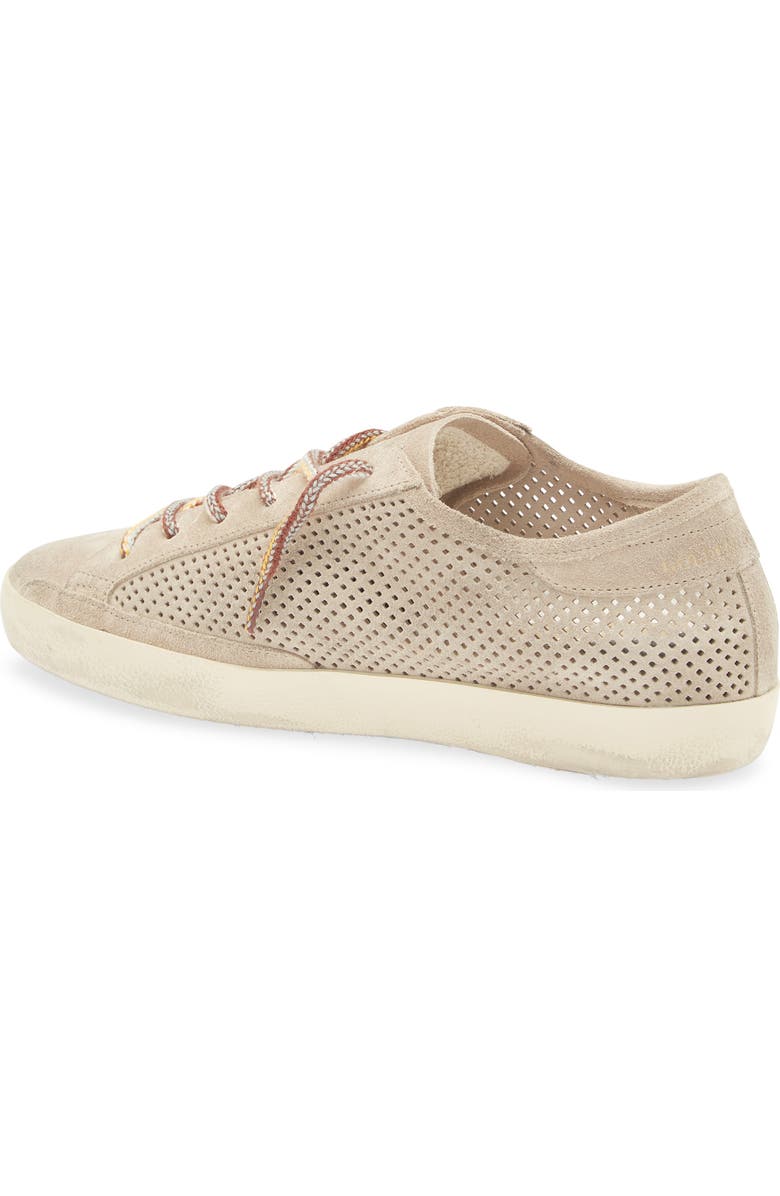 Golden Goose Super-Star Perforated Low Top Sneaker, Alternate, color, Beige