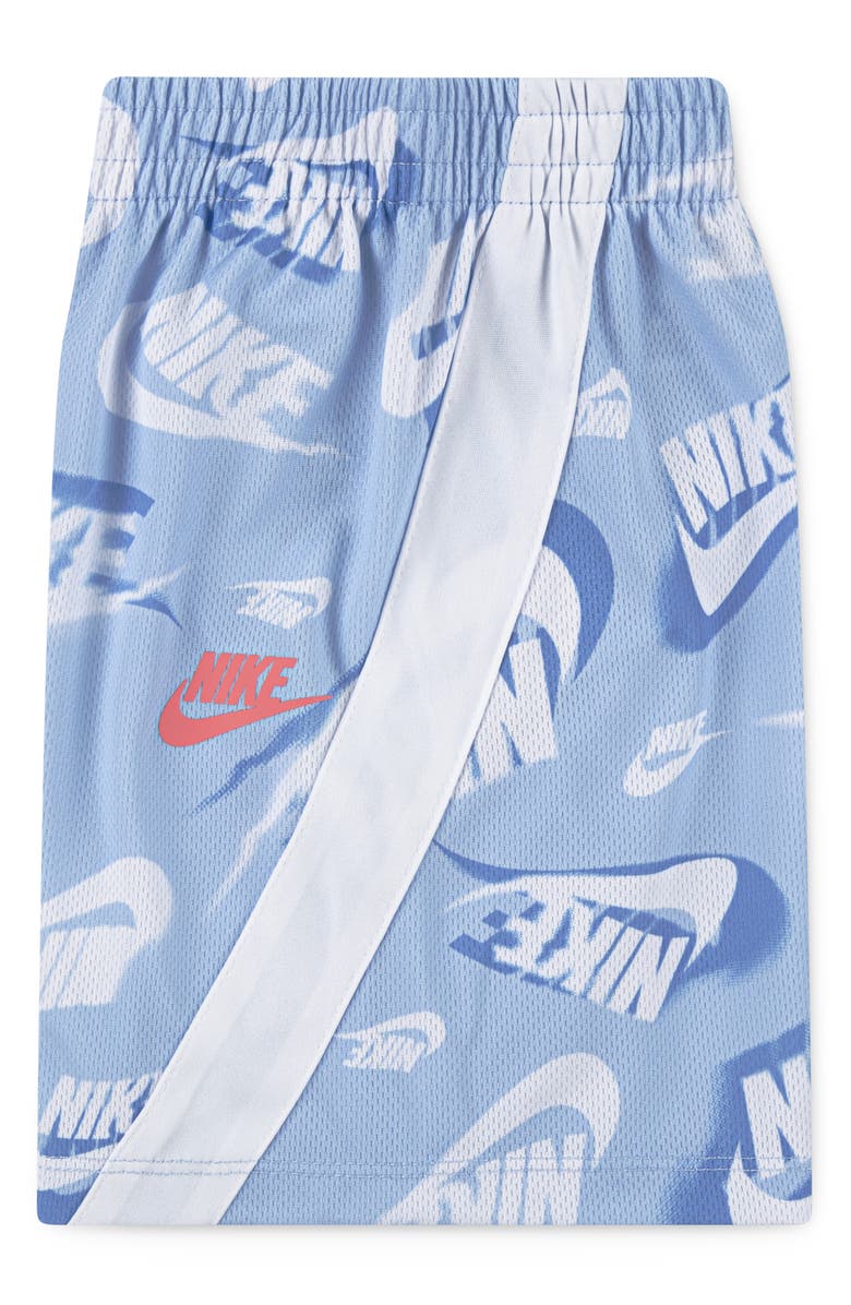 Nike Kids' Sportswear Dri-FIT T-Shirt & Mesh Shorts Set, Alternate, color, Psychic Blue