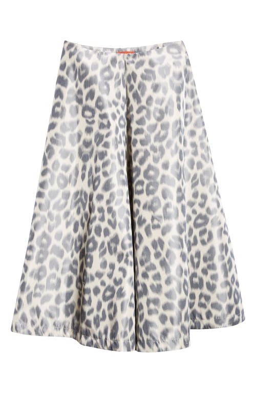 Altuzarra Varda Leopard Print A-line Midi Skirt In Antique Pearl Leopard