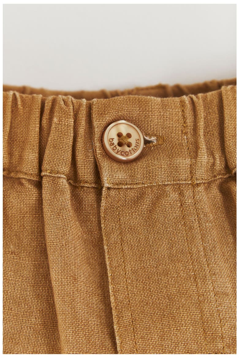 Premium Cotton Manu Bermuda for Infant, Alternate, color, CAMEL
