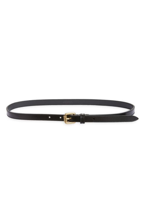 Isabel Marant Chelsea Utility Glossy Leather Belt In Black