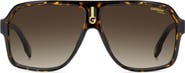 Carrera Eyewear 62mm Oversize Gradient Rectangular Sunglasses