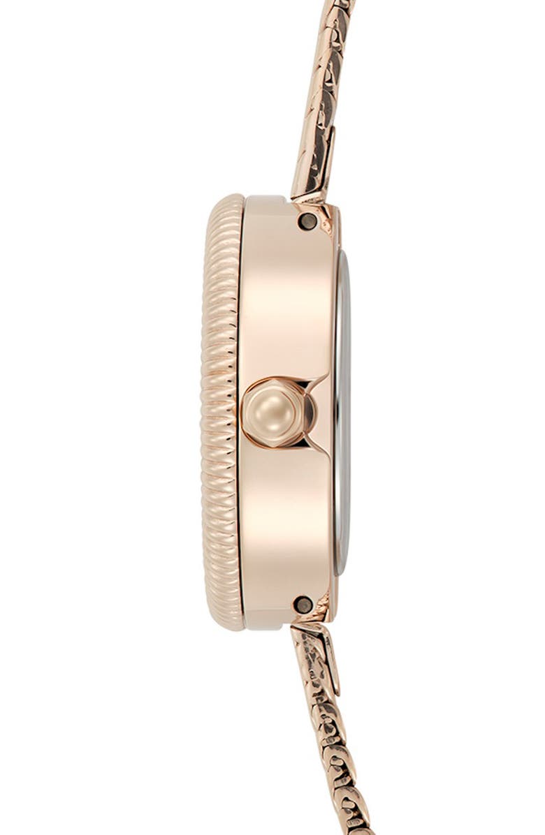 Olivia Burton Finery Mesh Strap Watch, 20mm, Alternate, color, Pink