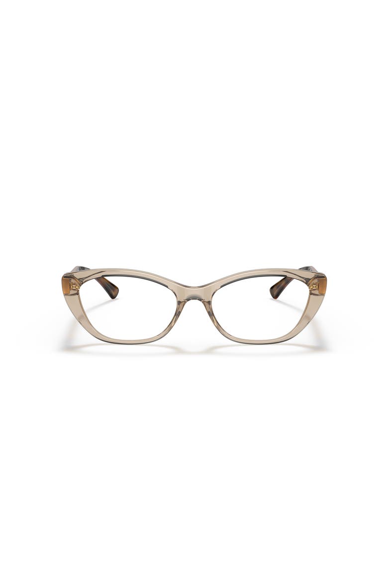 52mm Oval optical glasses, Alternate, color, Brown
