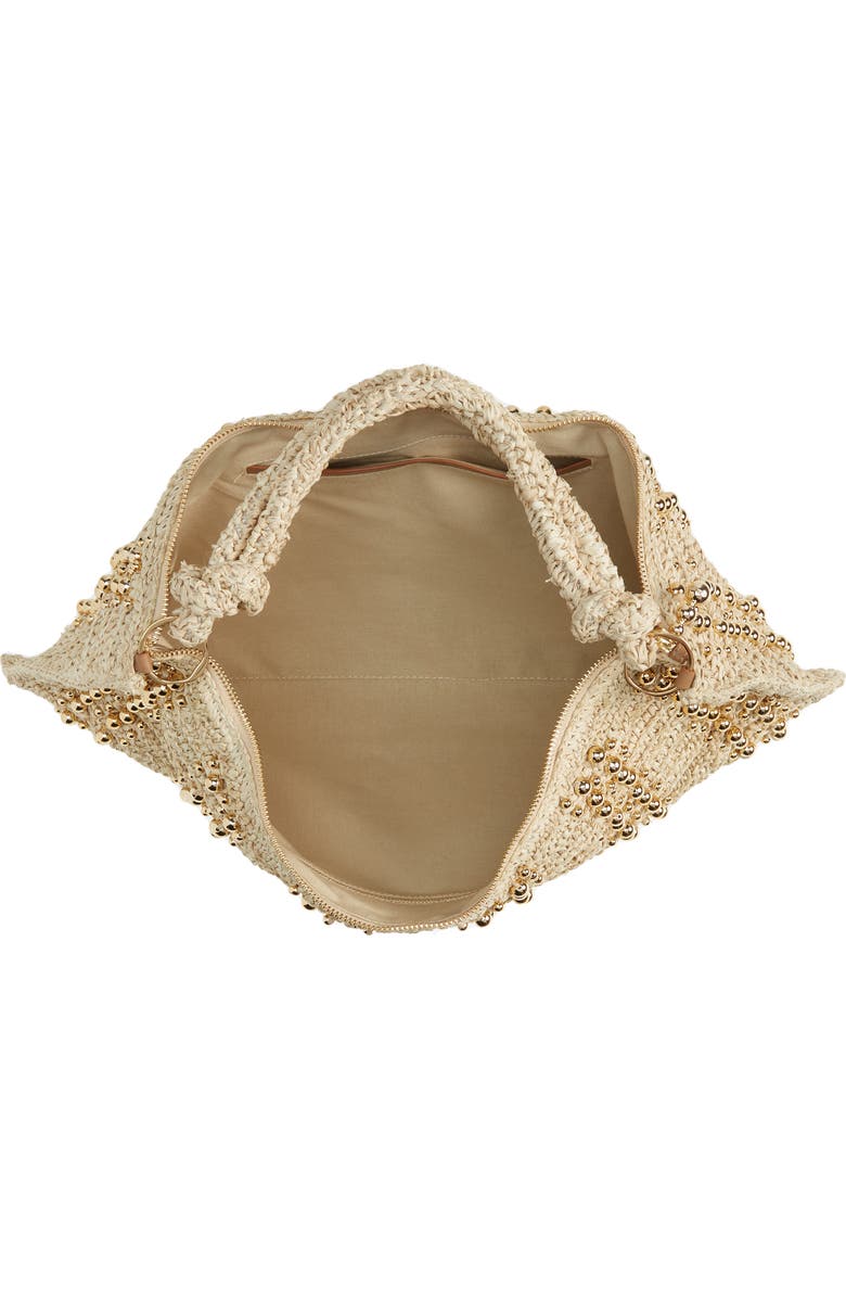 Cult Gaia Hera Raffia Shoulder Bag, Alternate, color,